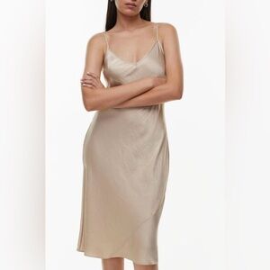 Wilfred Beige Slip Dress